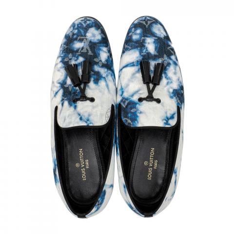 Sell Louis Vuitton Monogram Denim Tie Dye Auteuil Slippers Black